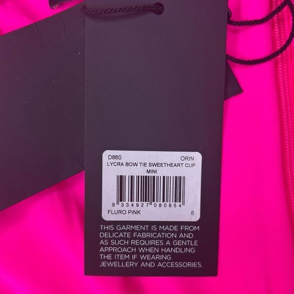 NEW Alex Perry Orin Knot Front Corset Sleeveless Bodycon Mini Dress Pink Size 4 - Picture 10 of 13